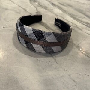 Burberry Monochrome Check Headband